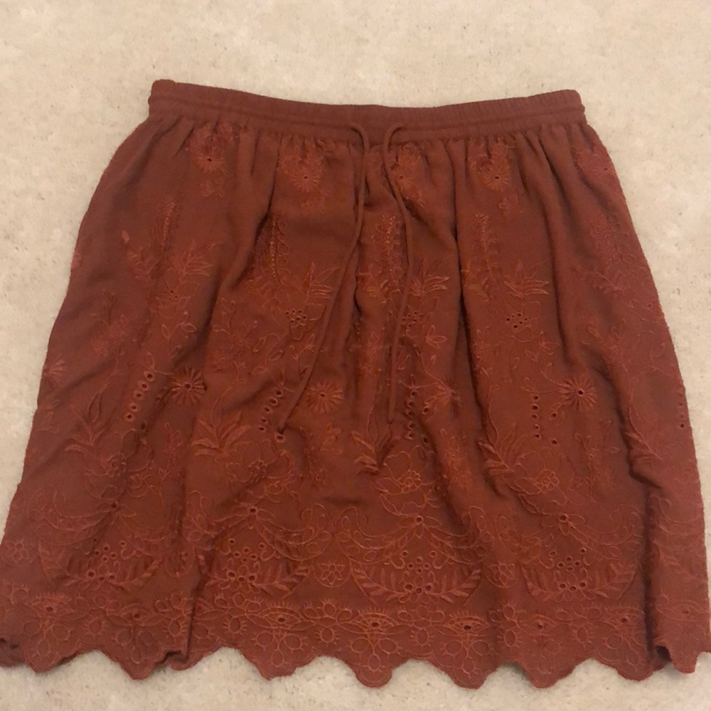 Rust / burnt orange skirt